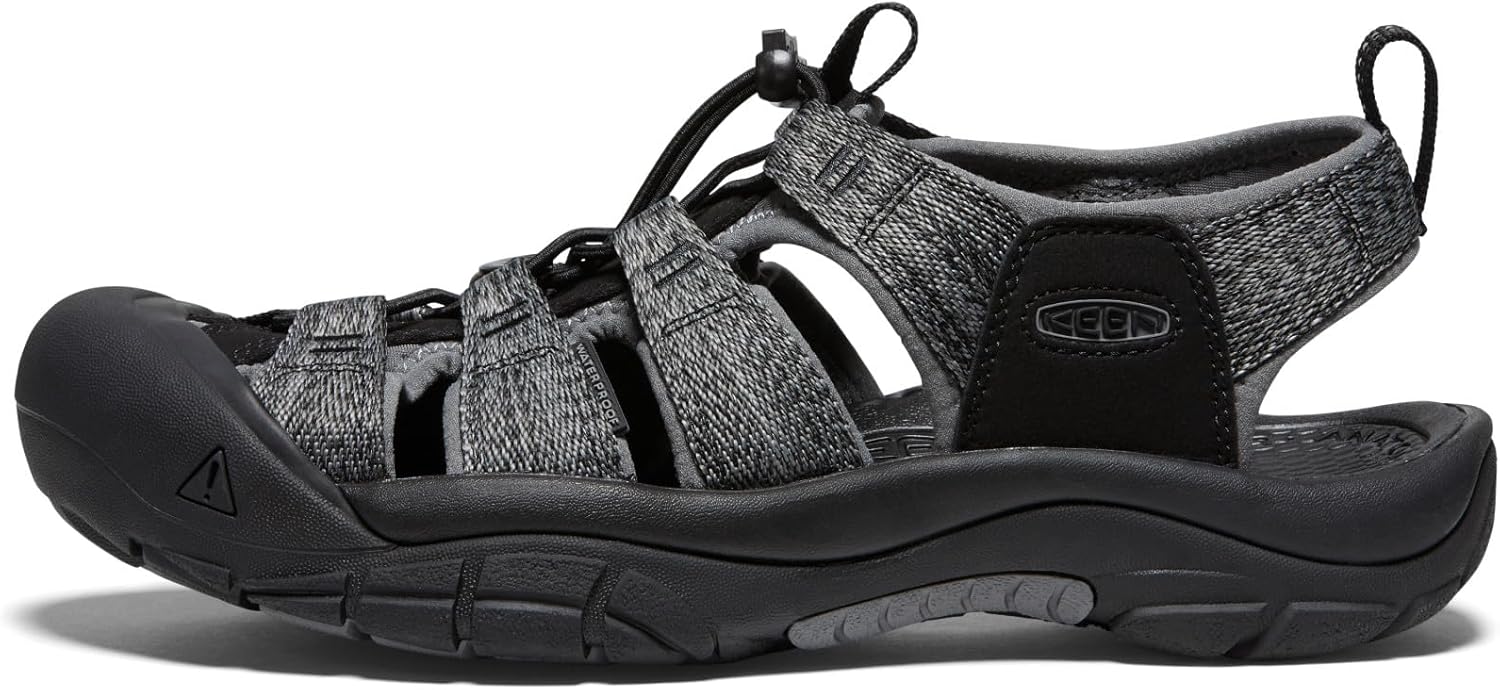 KEEN Men's Newport H2 Closed Toe Water Sandal 11 Black/Steel Grey