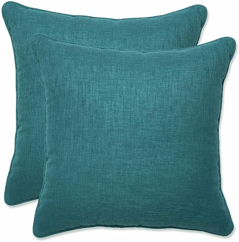 Vista 363 de Pillow Perfect - Cojín cuadrado para asiento de esquina para exteriores o interiores, color cobalto