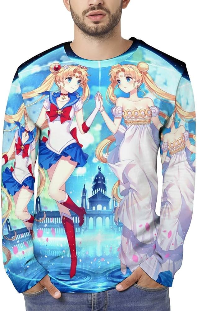 Amazon.co.jp: 長袖Tシャツ メンズ 美少女戦士セーラームーン トップス