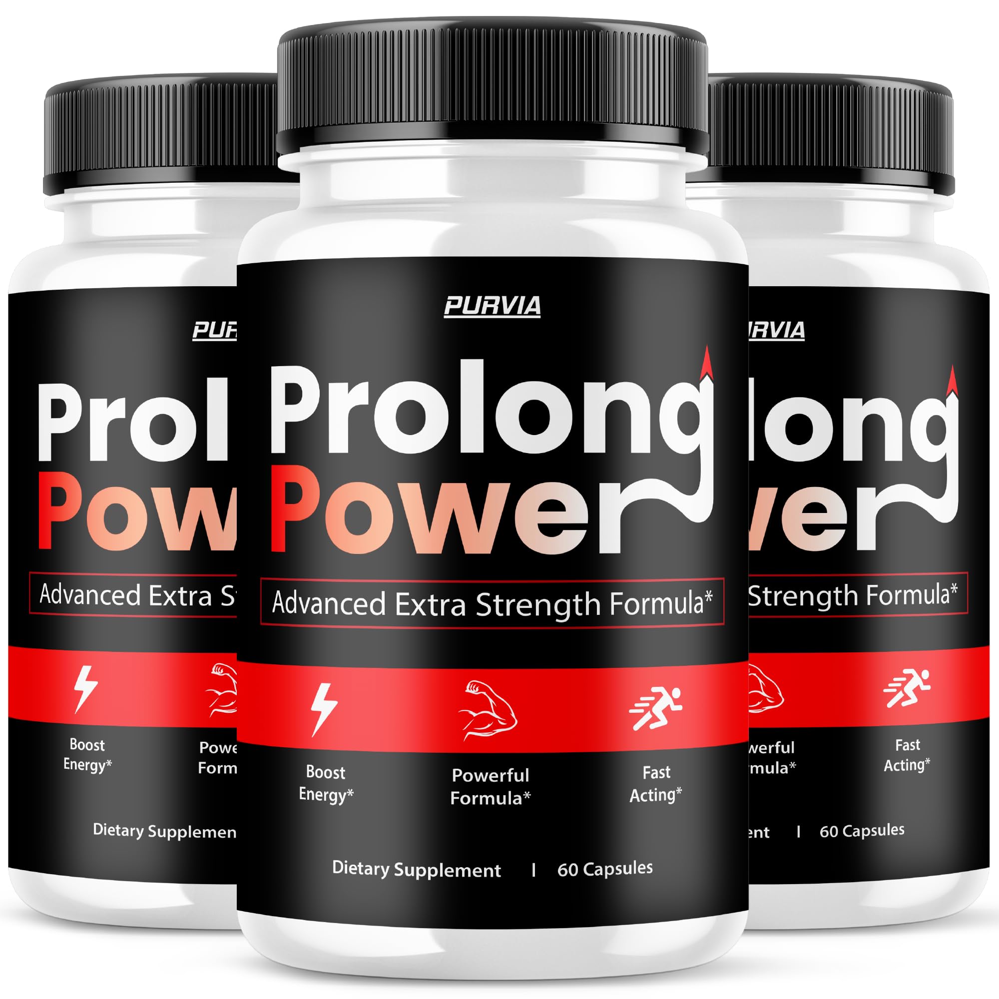 (3 Pack) Prolong Power Pills - Official Formula - Prolong Power Capsules Advanced Strength Formula Overall Wellness Prolong Powder Pills Supplement, Maximum Wellness ProlongPower (180 Capsules)