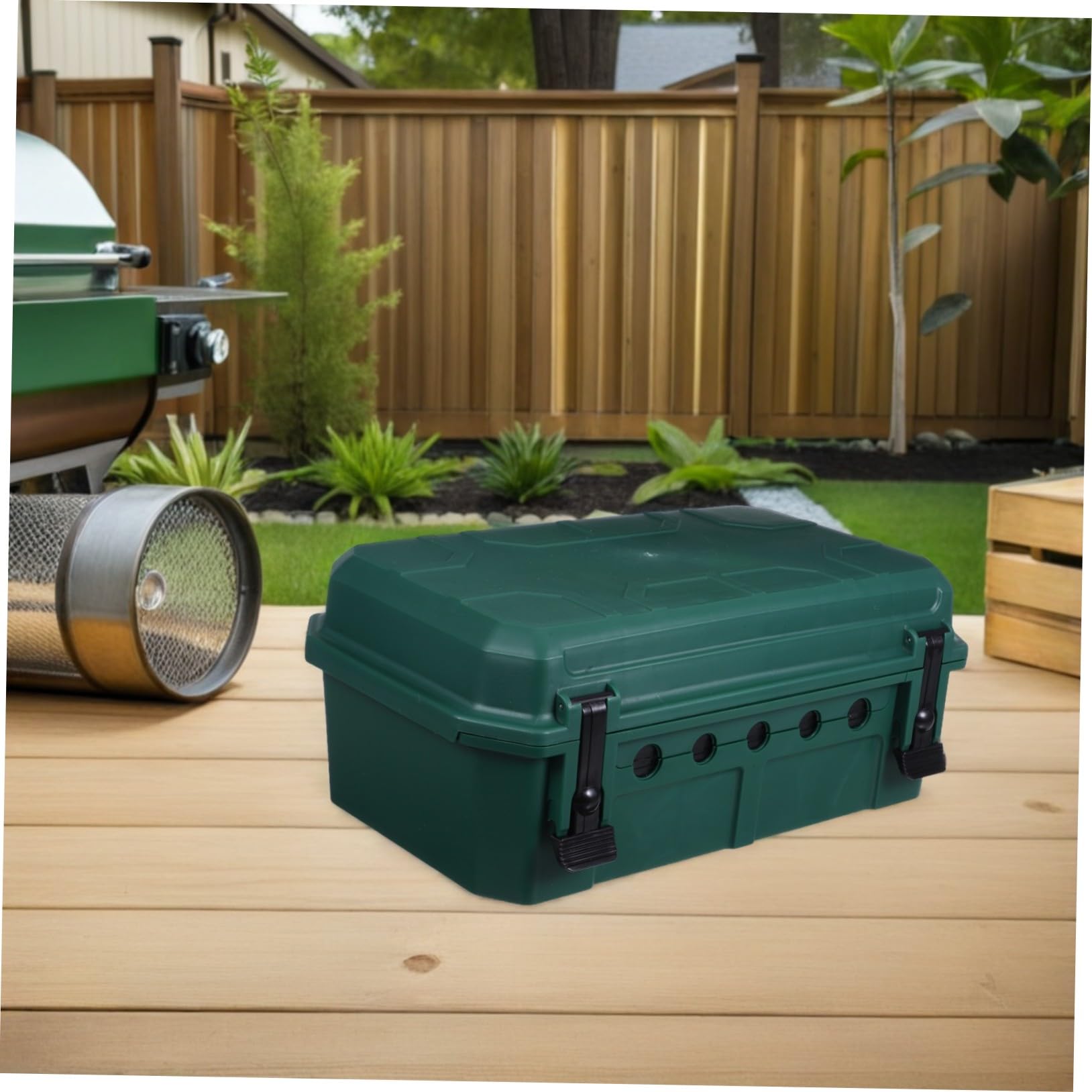Caja de Conexiones Eléctricas Externa Ip55 Verde de Plástico | Gran Capacidad, Montaje y Retirada Rápidos, Protección contra Polvo, Uso en Actividades y Eventos al Aire Libre