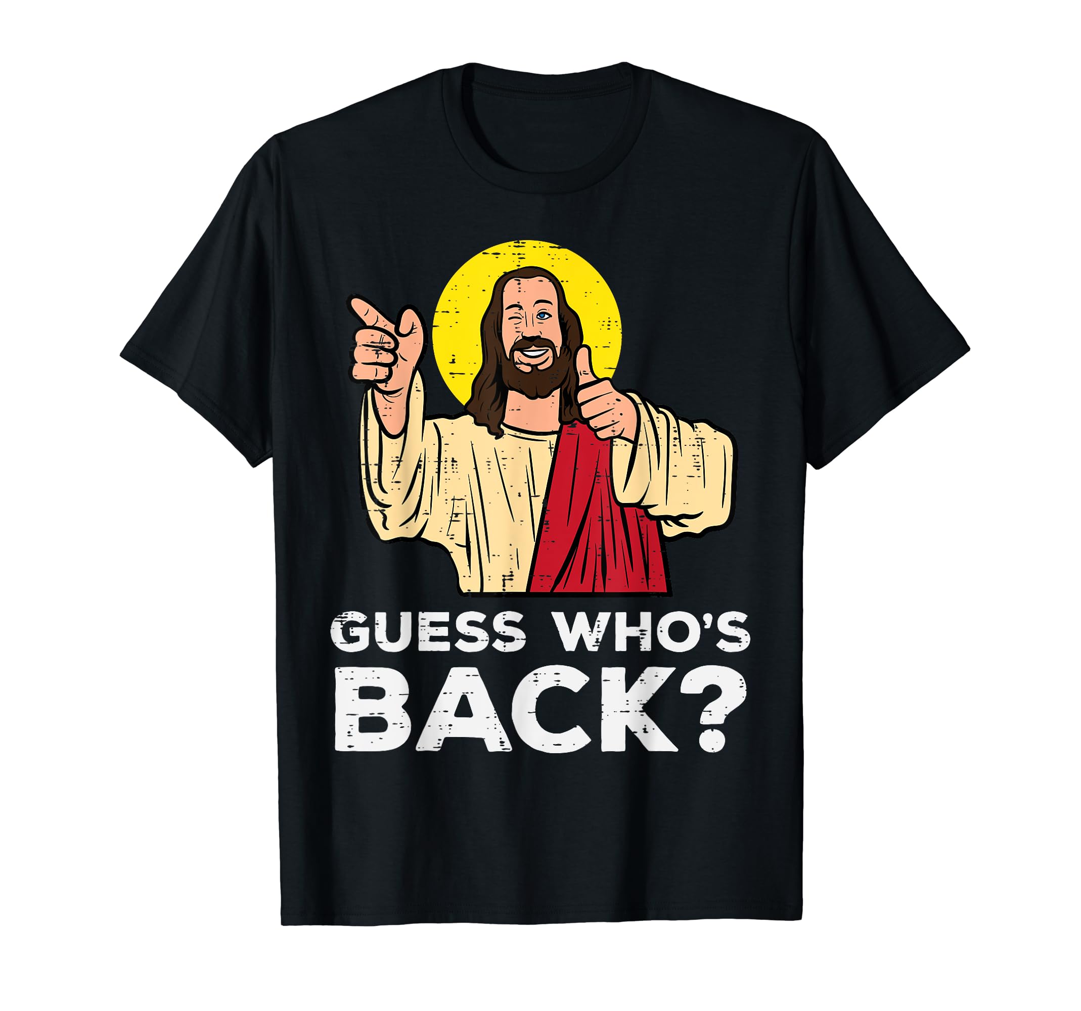Religious Easter Shirts Christian Men Women KidsEaster Guess Whos Back Jesus Funny Religious Men Women Kids T-ShirtOEKO-TEX STANDARD 100