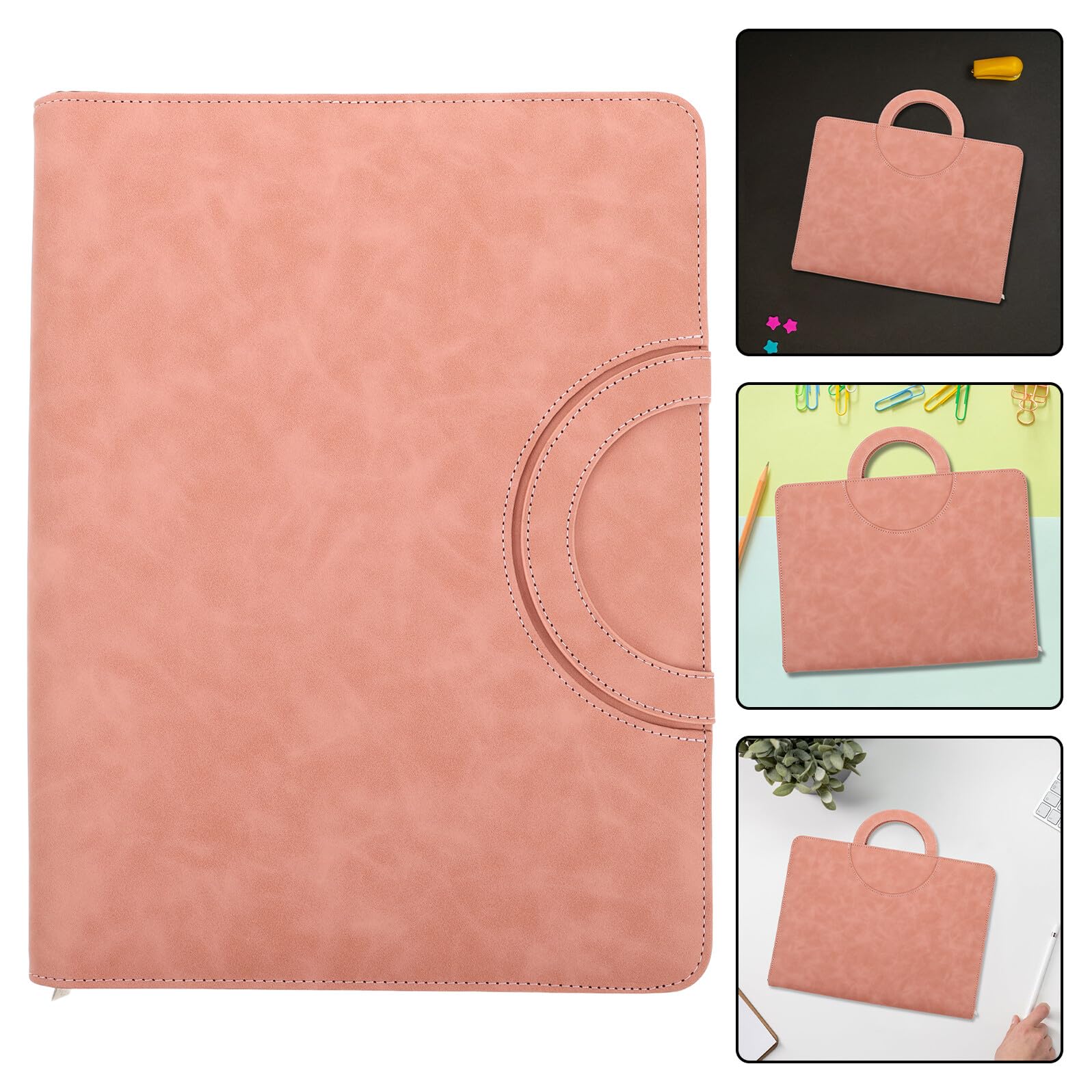 GALPADA Organizzatore in Materiale Pu di Documenti con Cerniera A4 Borsa Porta Documenti Custodia Sicura per Famiglia e Professionisti per Passaporti e Certificati da Viaggio