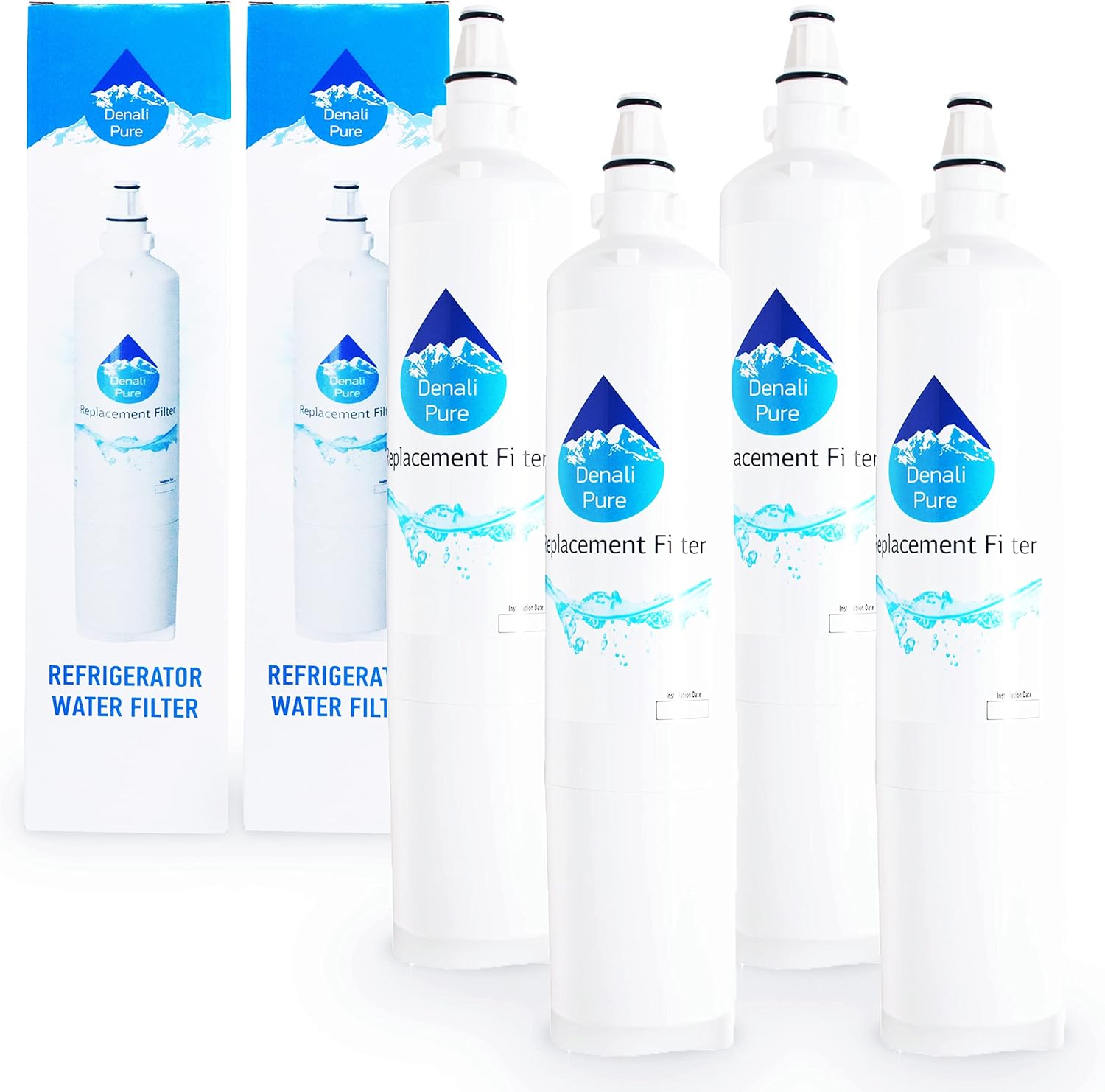 4-Pack Replacement for LG LRSC26944TT Refrigerator Water Filter - Compatible with LG LT600P, 5231JA2006A, 5231JA2006B Fridge Water Filter Cartridge