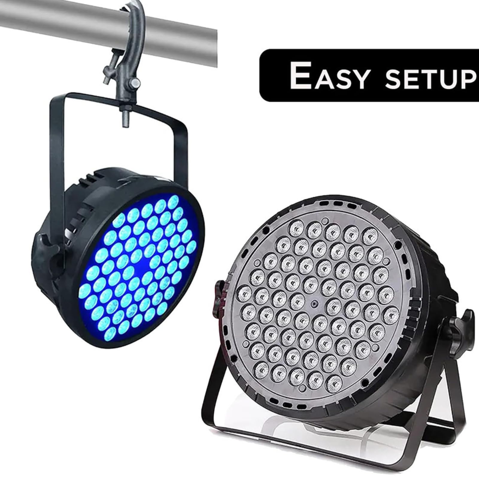 Luci da palcoscenico a 60 LED DJ Par Lights 90 W RGB che cambiano colore – Telecomando attivato dal suono e controllo DMX Uplights per eventi, chiesa, teatro, matrimoni, casa, feste, spettacoli