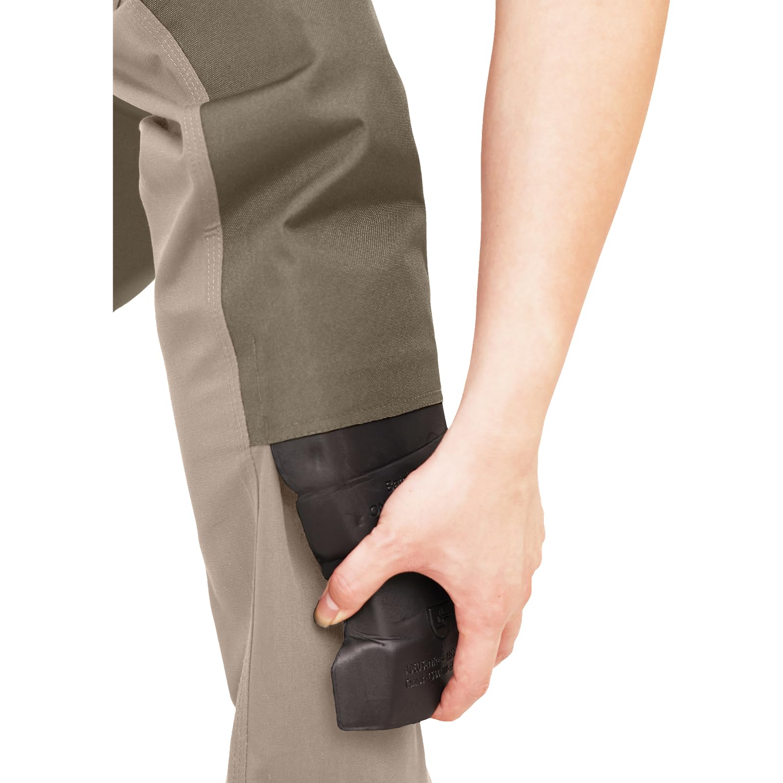 WORK IDEA Pantalones de trabajo para hombre con bolsillos Oxford en la rodilla, lona resistente