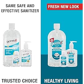 Germ-X Nourish Hand Sanitizer, 2 Fl Oz (Pack of 24), 2-in-1 Moisturizing and Sanitizing Formula with Shea Butter, Vitamin E & Aloe, Non-Greasy, Mini Travel Size for On-The-Go, Fresh Scent
