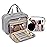 BAGSMART Toiletry Bag Hanging Travel Makeup Organizer with TSA Approved Transparent Cosmetic Bag Makeup Bag for Full Sized Toiletries, Large-Grey