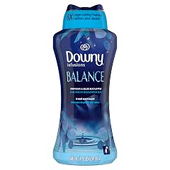 Downy Balance In-Wash Laundry Scent Booster Beads Crisp Rain and Blue Eucalyptus scent 24 oz laundry scent beads