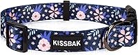 Vista 1 de KISSBAK Collar de perro para perros pequeños – Diseño especial lindo collar para perro hembra, suave, ajustable, elegante, floral, perrita S, flor