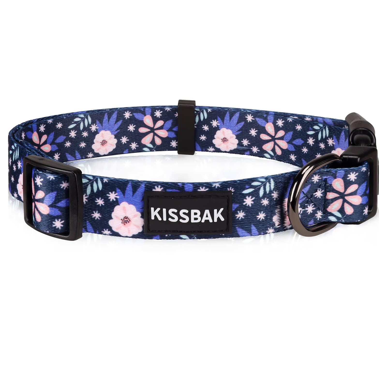 KISSBAK Dog Collar for Medium Dogs - Special Design Cute Girl Dog Pet Collar Soft Adjustable Fancy Floral Girl Puppy Dog Collars (M, Pineapple Flower)