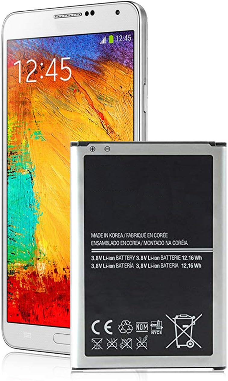 Compatible with Galaxy Note 3 Battery 3200mAh Replacement Battery N9000 N9005 N900A N900V N900P N900T