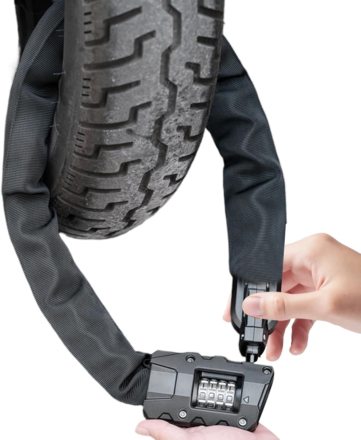 電動スクーターロック,90cm 頑丈 防犯 自転車アクセサリー - 電気式 自転車 ロック,通勤、山道、旅行、アウトドア、学校、スケ