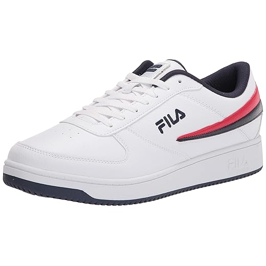 Fila Men's A-Low Sneaker, White/Navy/Red, 11
