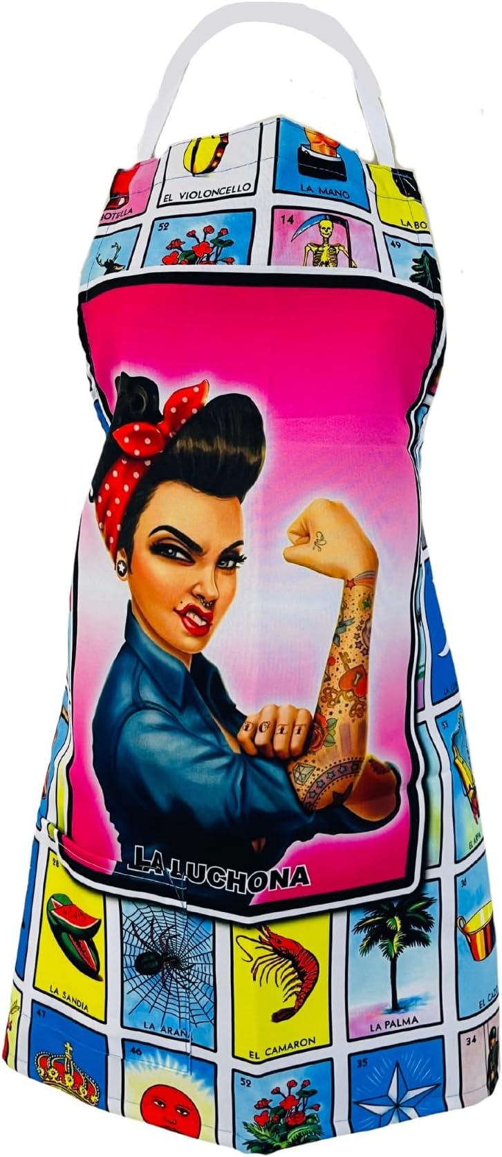 Leos ImportsLoteria Card Mexican Bingo Apron with Pockets