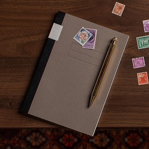 Miniatura 5 de Topdrawer Itoya Cuaderno japonés, B6 (4.9 x 6.9 pulgadas), cuadrícula, 160 páginas, gris