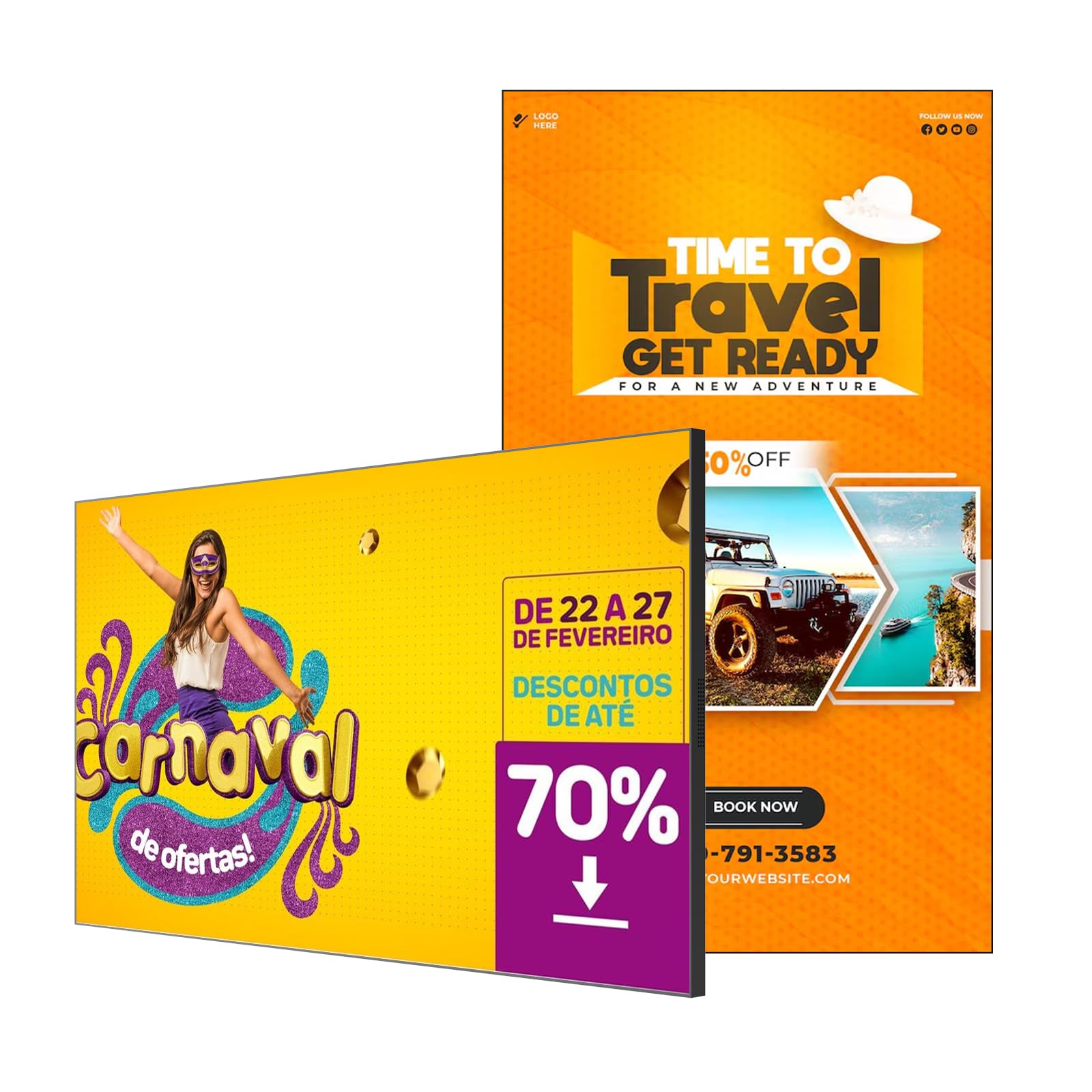 21.5 Inch FHD 700nit Digital Signage Slim Fit Frameless Commercial Display LCD Monitor Advertising Screen 2-32GB Android 9.0