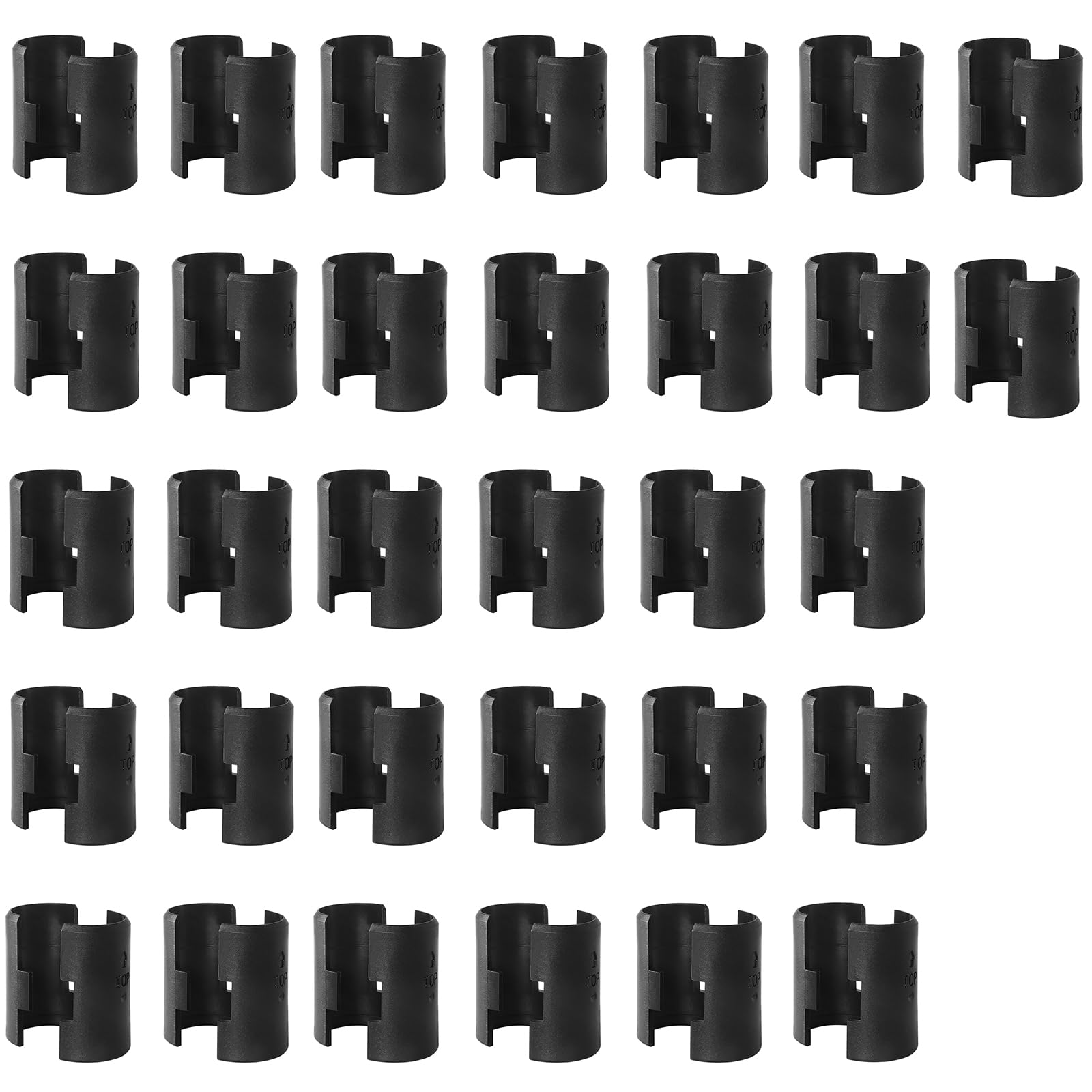 25mm Wire Shelf Clips - White (24 Pack) -15