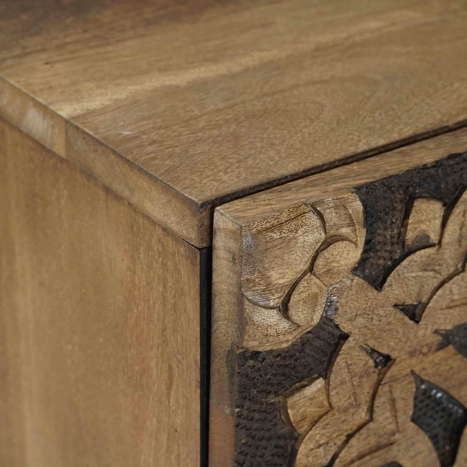 vidaXL Szafka Nocna 2 szt. Brązowy 40 x 33,5 x 46 cm Drewno z mango