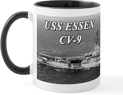 Miniatura 8 de CafePress Uss Essex Cva 9 Cvs 9 tazas tazas de café de cerámica de 11 oz (11.0 fl oz)