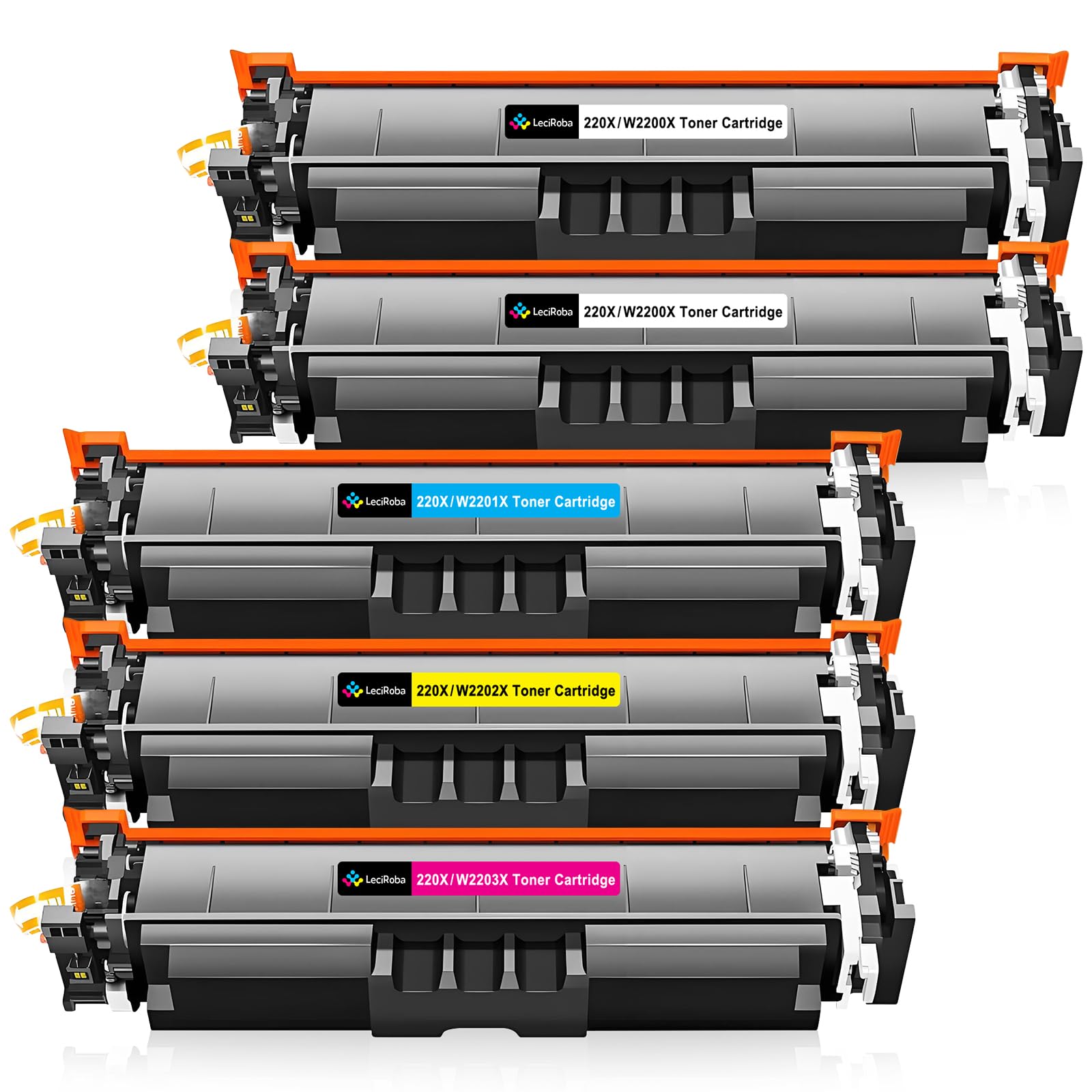 LeciRoba 220X toner do HP W2200X do drukarki HP Color LaserJet Pro MFP 4302dw 4302fdw 4302fdn Color LaserJet Pro 4202dw 4202dn (z chipem, opakowanie 5 szt.)