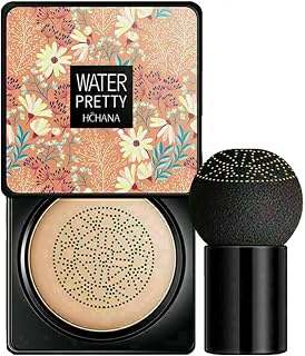 Mushroom Head Air Cushion BB Cream Foundation Cover Concealer Nude Makeup Moisturizing Brightening Pigment Liquid Foundation, Even Skin Tone Makeup Base (A# Natural color)