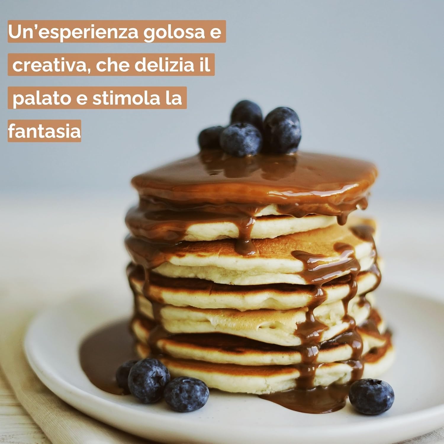 Almar Préparation Pancakes et Gaufres Vegan Sans Gluten, Sans œufs ni lait, Avec Graines de Lin et Oméga 3, Usage Pro et Maison, 16x500 g + Totem + 6 Menus