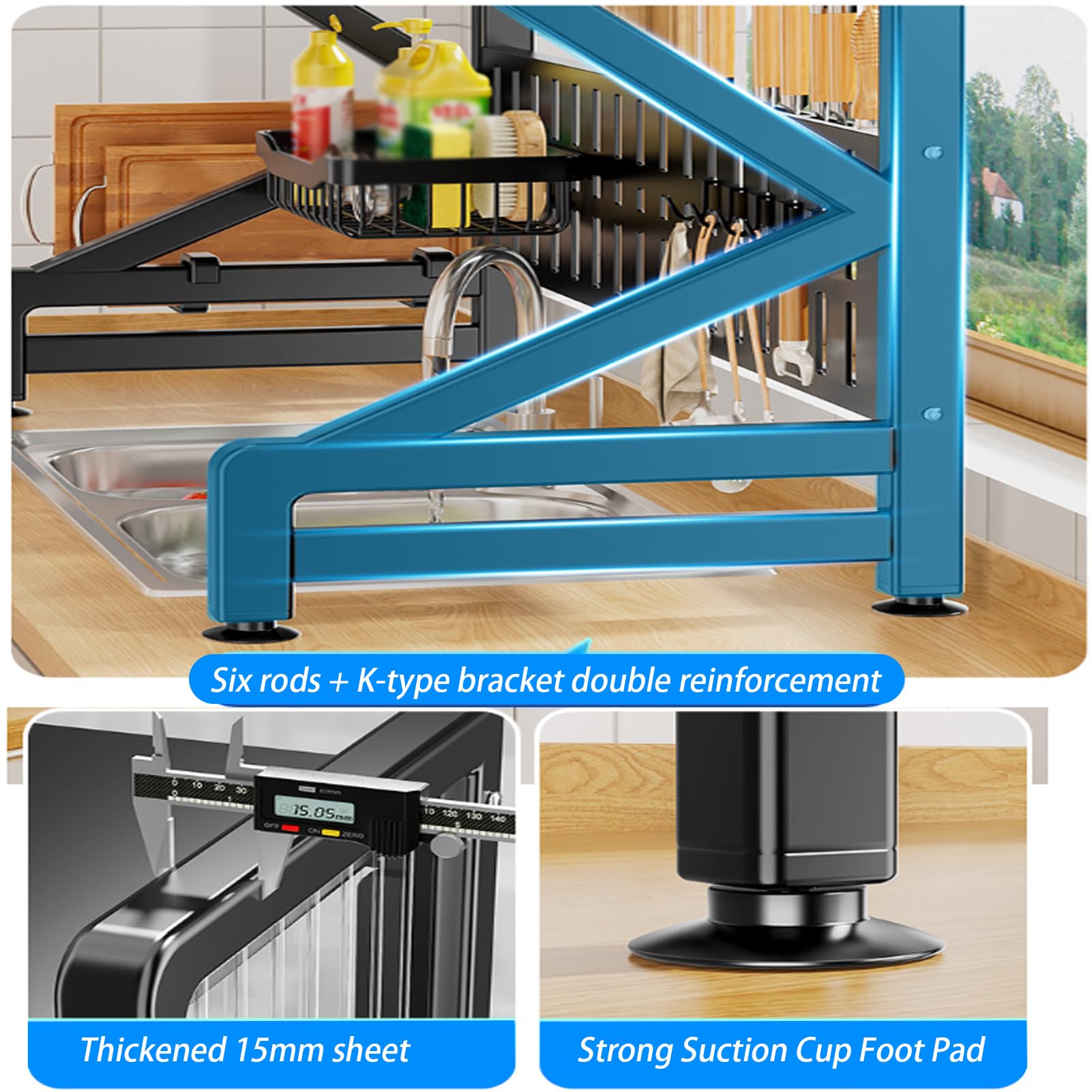 Scolapiatti Pieghevole Salvaspazio - Per Cucina E Viaggi - Foto 7