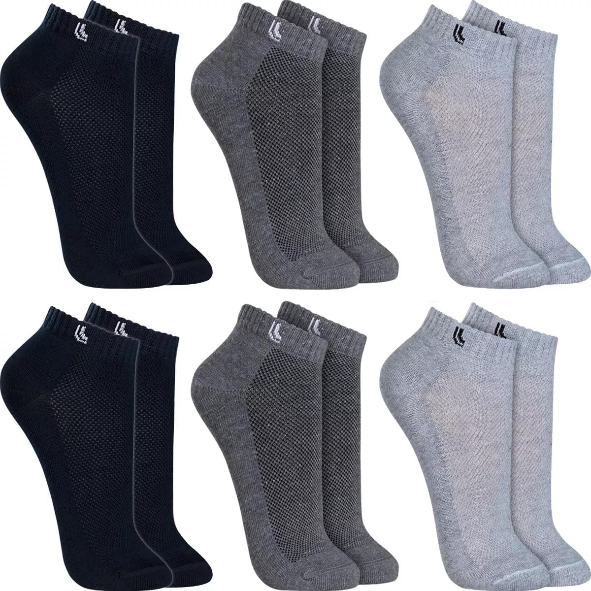 Kit 3 Pares de Meia Sapatilha Lupo Sport 3170-089 Brancas