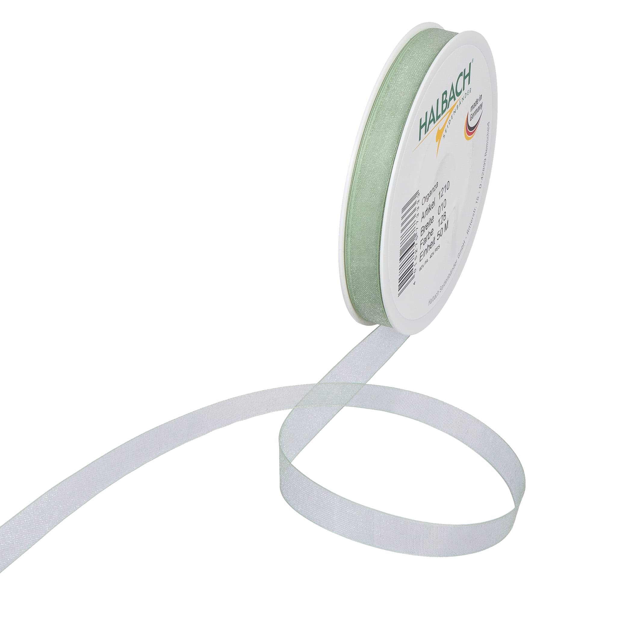 Halbach Seidenbänder Mint Ribbon 50 Metres x 10mm