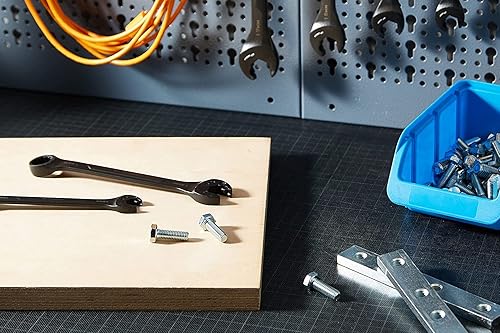 Miniatura 5 de Auniwaig Cr-V - Llave combinada de 0.394 in, 5.315 in de longitud, diseño de 12 puntos, revestimiento de electroforesis negro