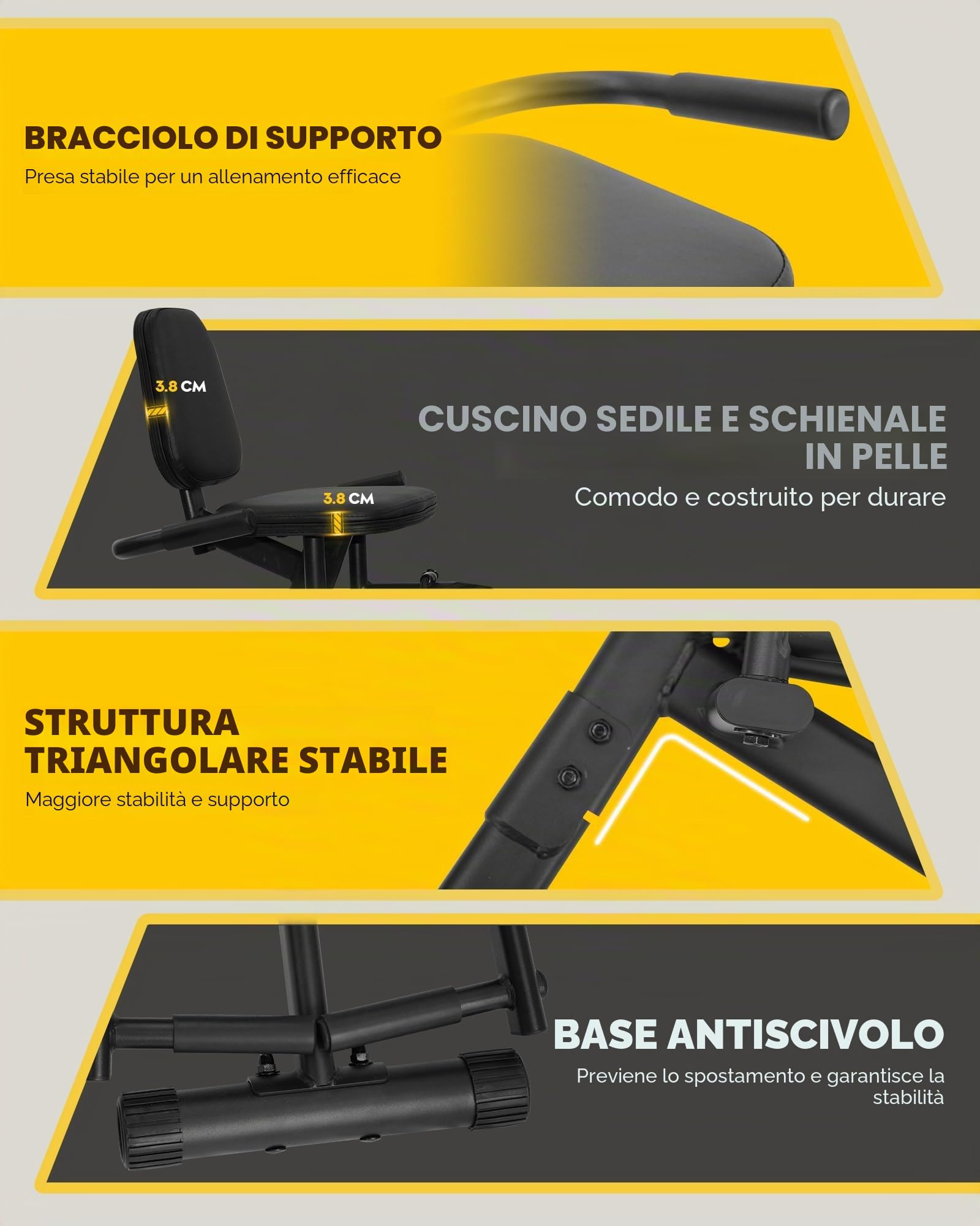 GUUG Macchina per Abduttori Adduttori: Attrezzatura per L'allenamento della Cosciagambe Ianco Thigh Costruzione Muscolare Anca e Abduzione Resistenza Regolabile Per Uomo e Donna