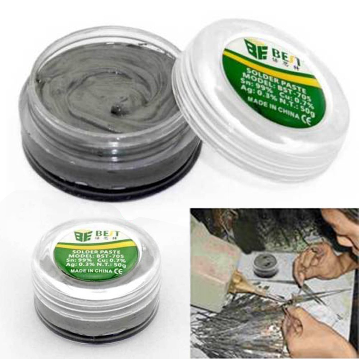 Forte adesivo senza piombo pasta di saldatura per saldatura Flux crema 40g per PCB BGA PGA SMD < Cellulari Manutenzione