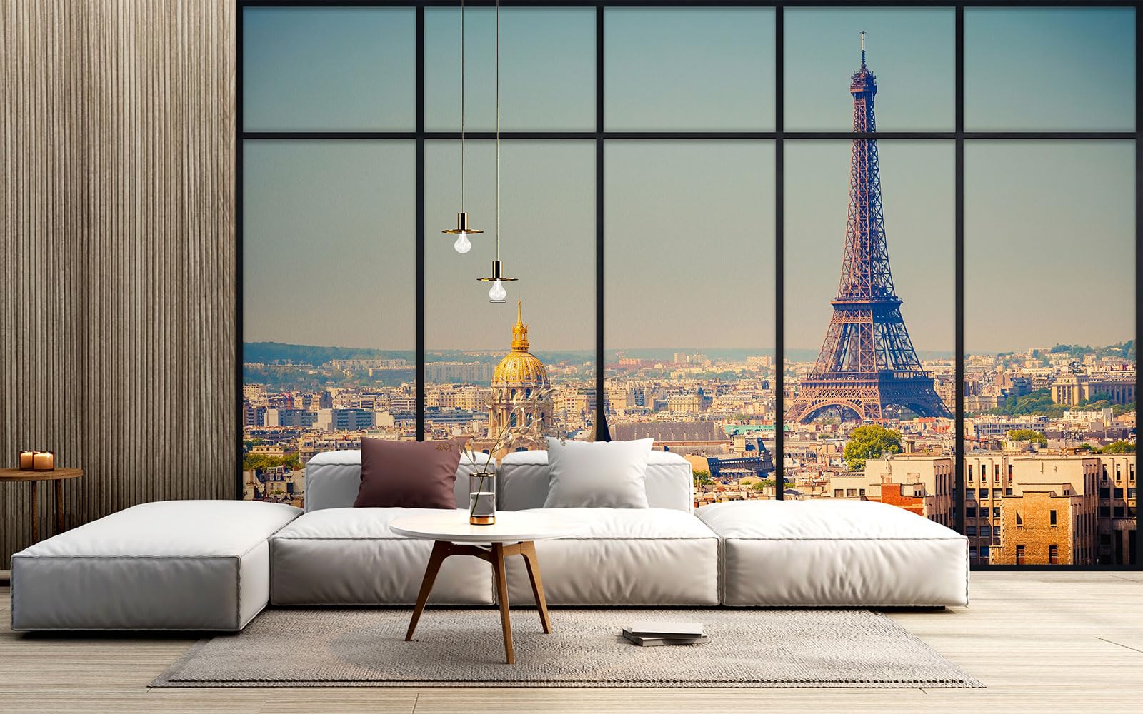 Papel pintado panorámico Trompe l'Eye Verère – Paris Tour eiffel 3617680509760 – Ancho 340 cm x altura 215 cm