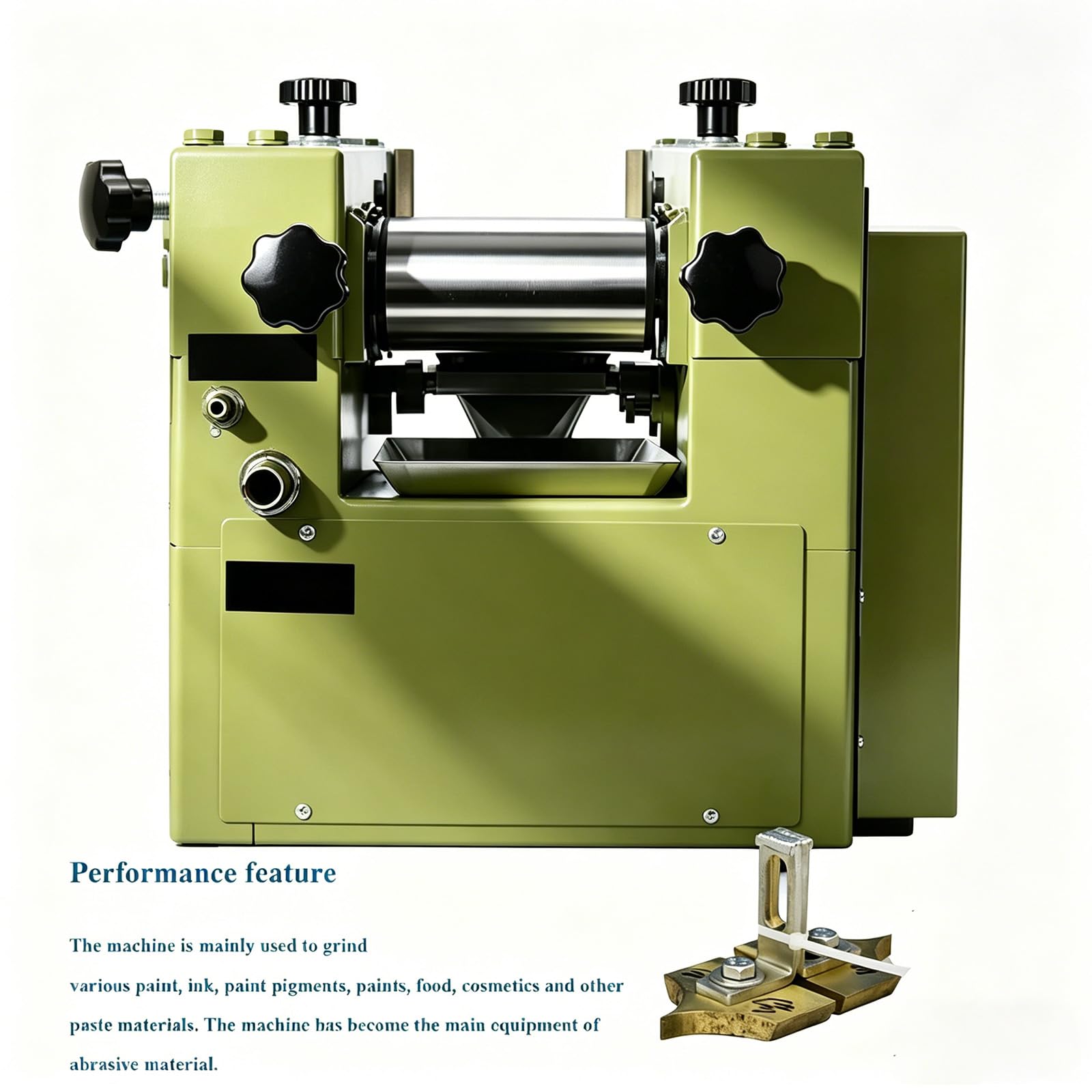 220 V 750 W Labor Dreirollenschleifer, Labor-Schleifmaschine mit Walze, Dreifach-Rollen-Mühle, für Farbtinte, Paste, Pigment
