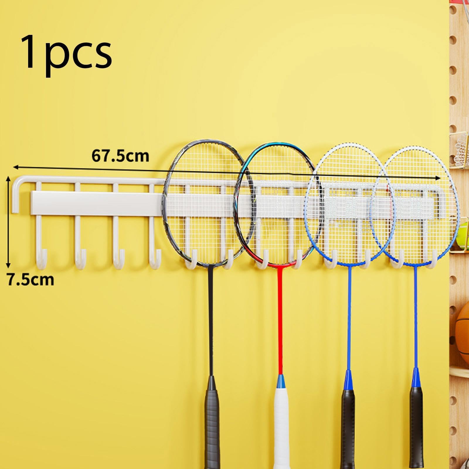 Qianly Gancio per Appendere Racchette da Badminton a Parete per La