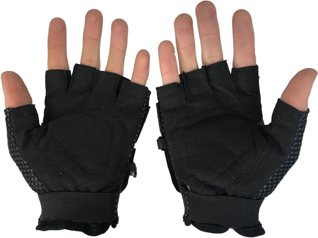 Maddog Tactical Half-Finger Gloves - Black - Large/X-Large : Paintball Apparel : Sports & Outdoors