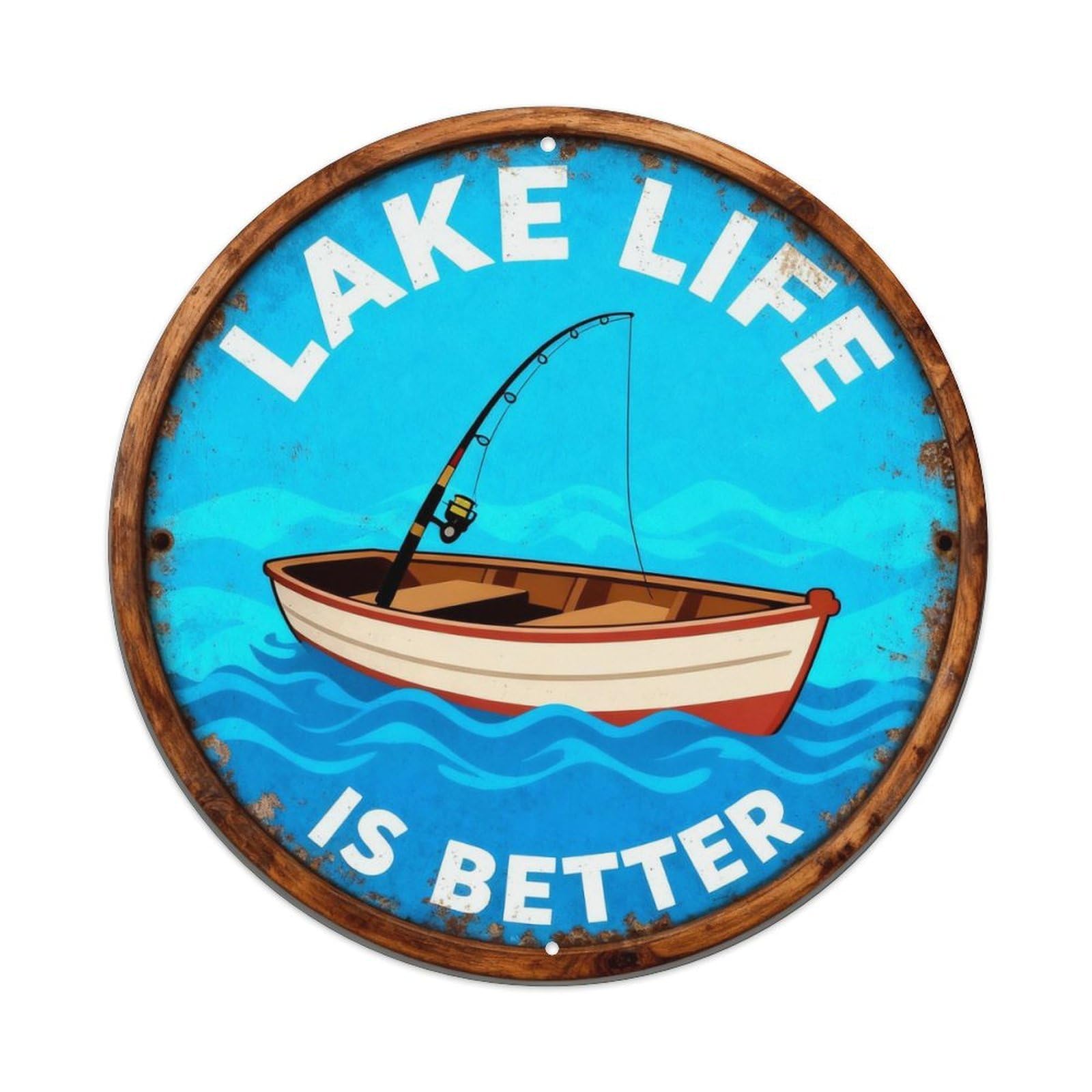Lake Life Is Better Metal Tin Sign Plaque