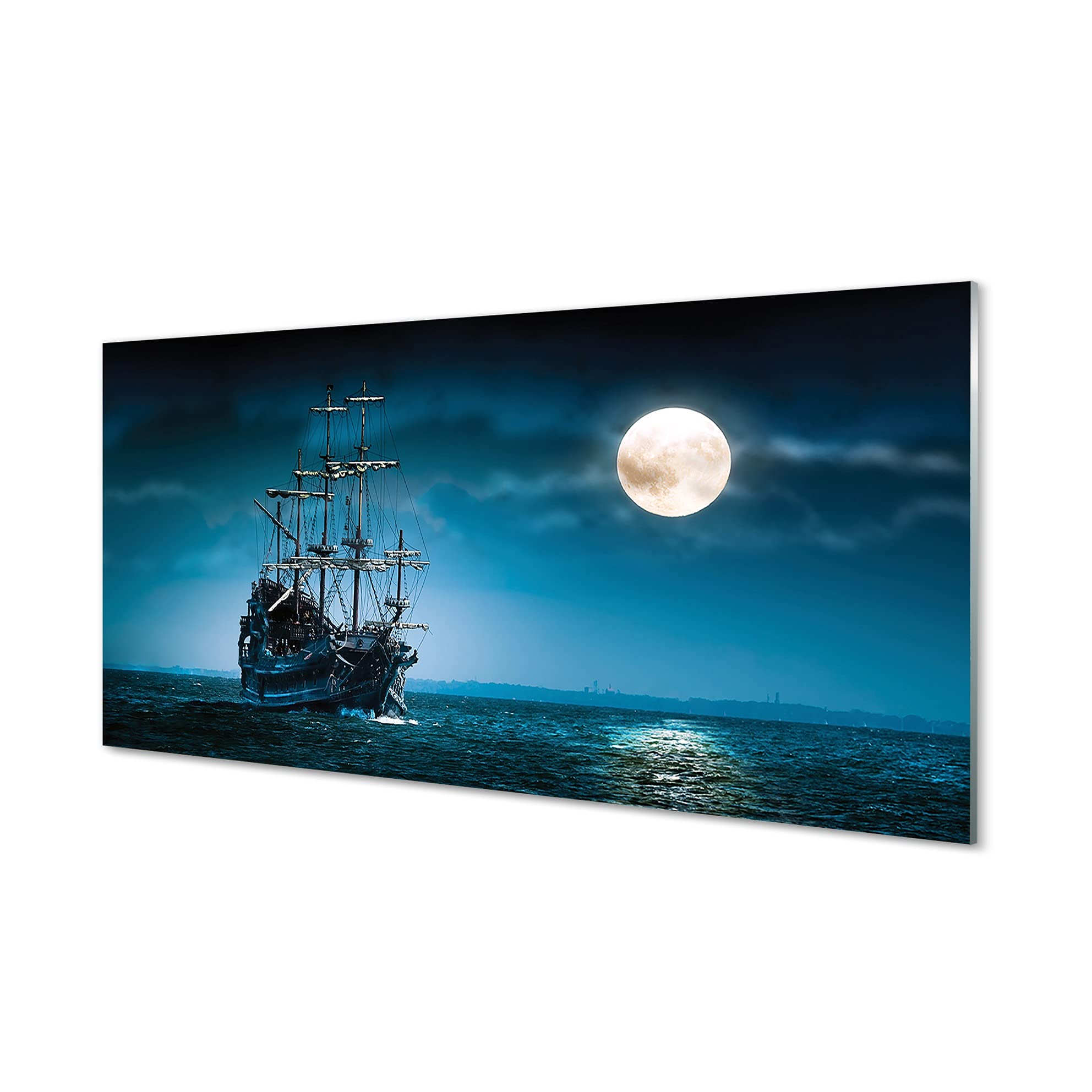 Tulup Image Sur Verre Acrylique Tableaux 100x70 - Vaisseau Spatial