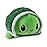 TeeTurtle - The Original Reversible Turtle Plushie - Green - Cute Sensory Fidget Stuffed Animals That Show Your Mood 4 inch