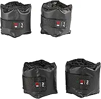 Kit Par Caneleiras Peso 1kg + 2kg Tornozeleira de Peso Academia Musculação Fisioterapia Treino Funcional