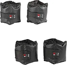 Kit Par Caneleiras Peso 1kg + 2kg Tornozeleira de Peso Academia Musculação Fisioterapia Treino Funcional