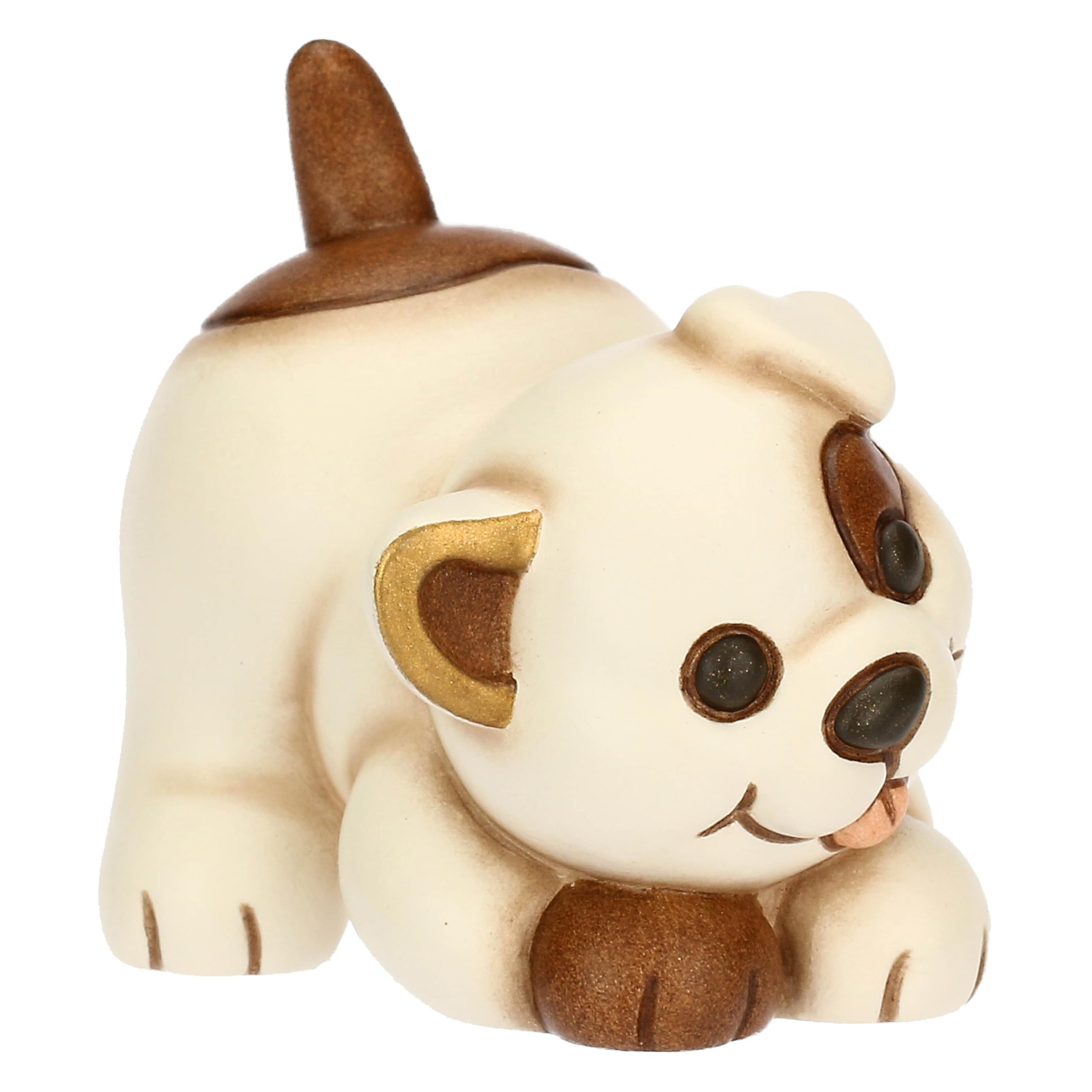 THUN - Mini cane Claire - ceramica - Collezione Giardino di Primavera - 4.2 x 5.9 x 5.1 cm