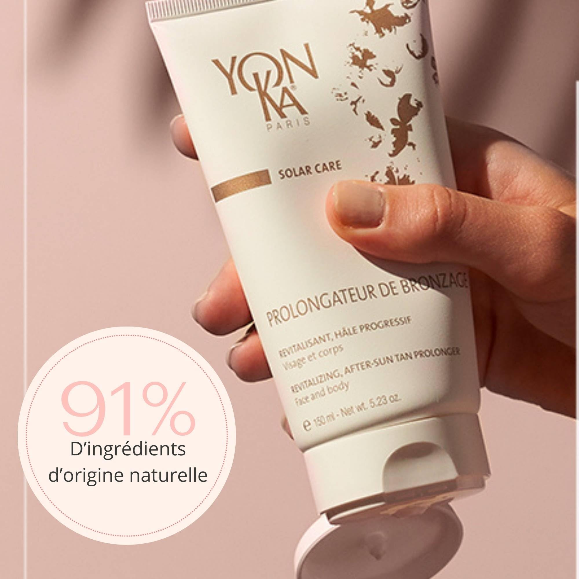 Yonka Paris Prolongateur de Bronzage – Lait Après-Soleil Visage & Corps – Auto-bronzant Progressif 91% Naturel – Hydratant & Sublimateur de Hâle – 150ml