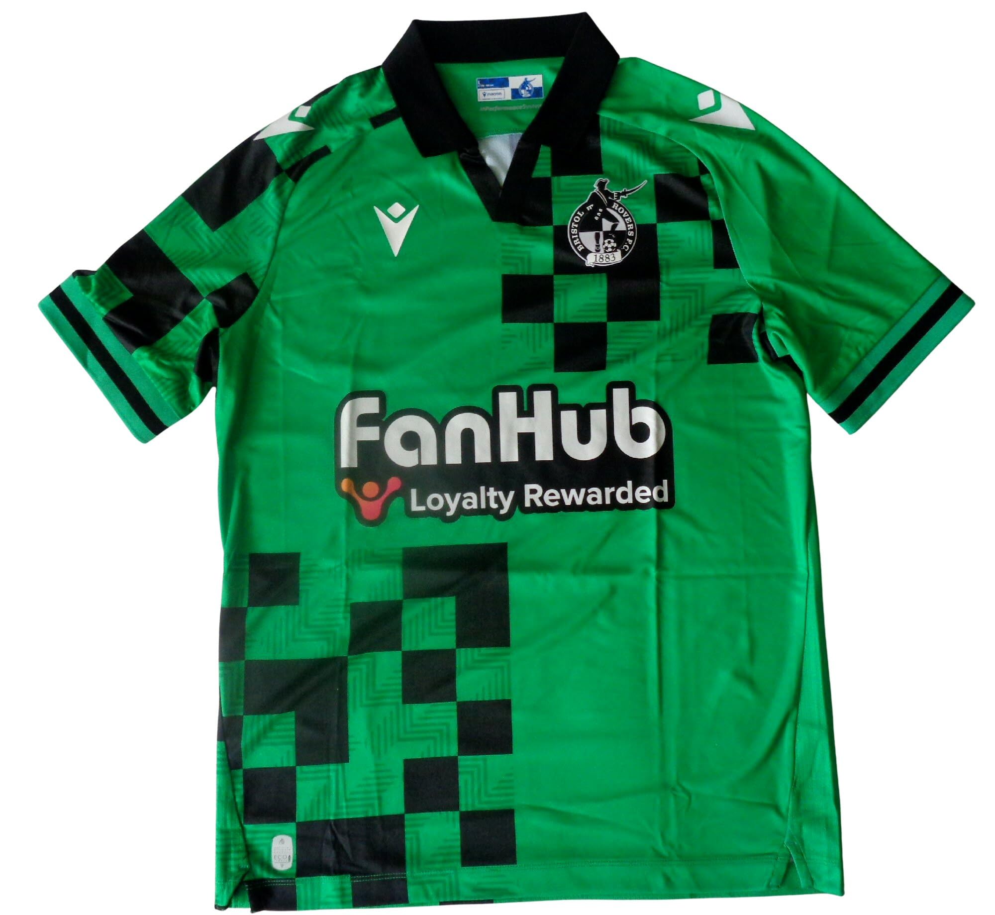 Macron BRFC Men's Third Football Shirt Jersey 2025-2026 Large 43" Green