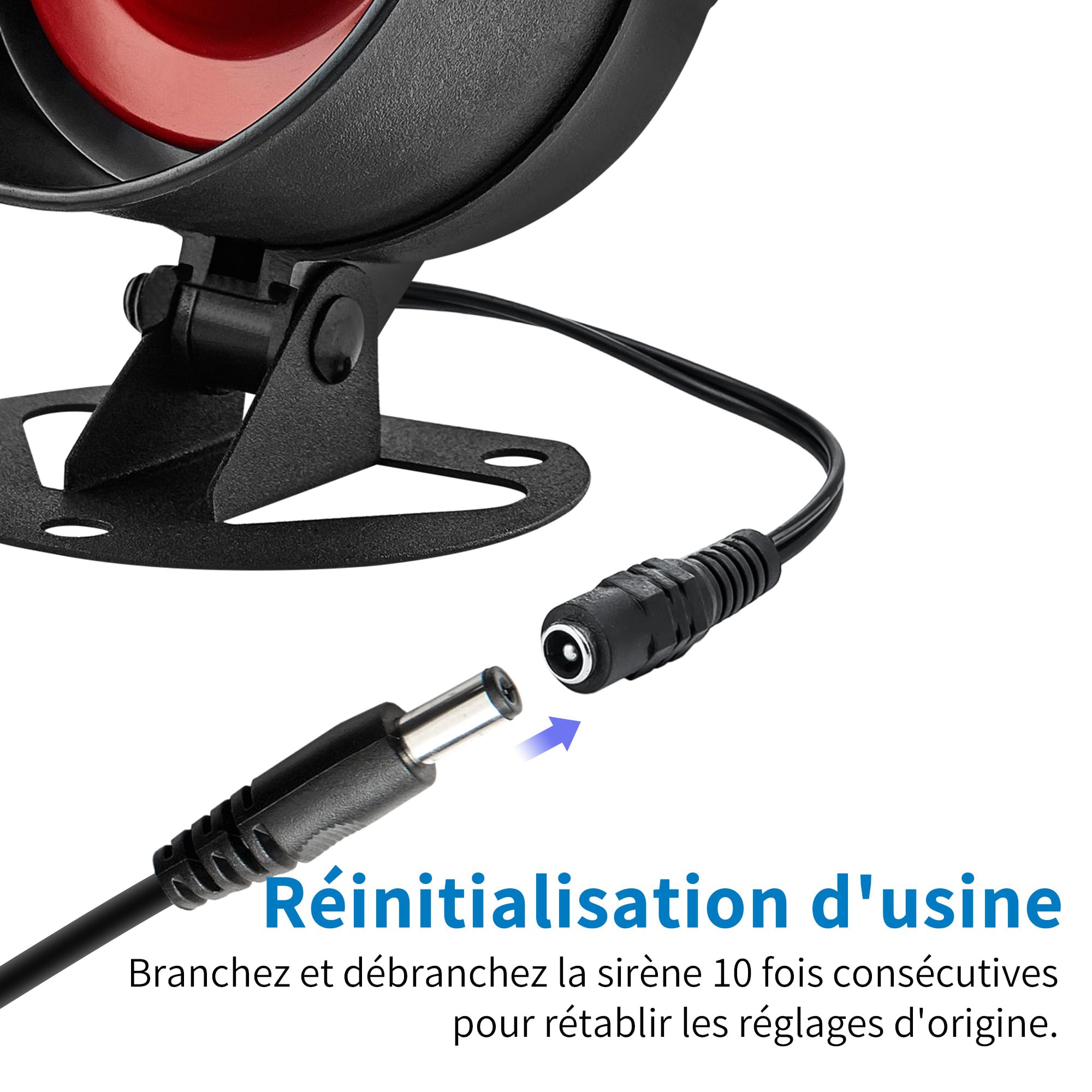 Kit Alarme Maison 7 Pièces Sirène 115 DB Capteur Mouvement Porte Fenêtre Système Sécurité Télécommande