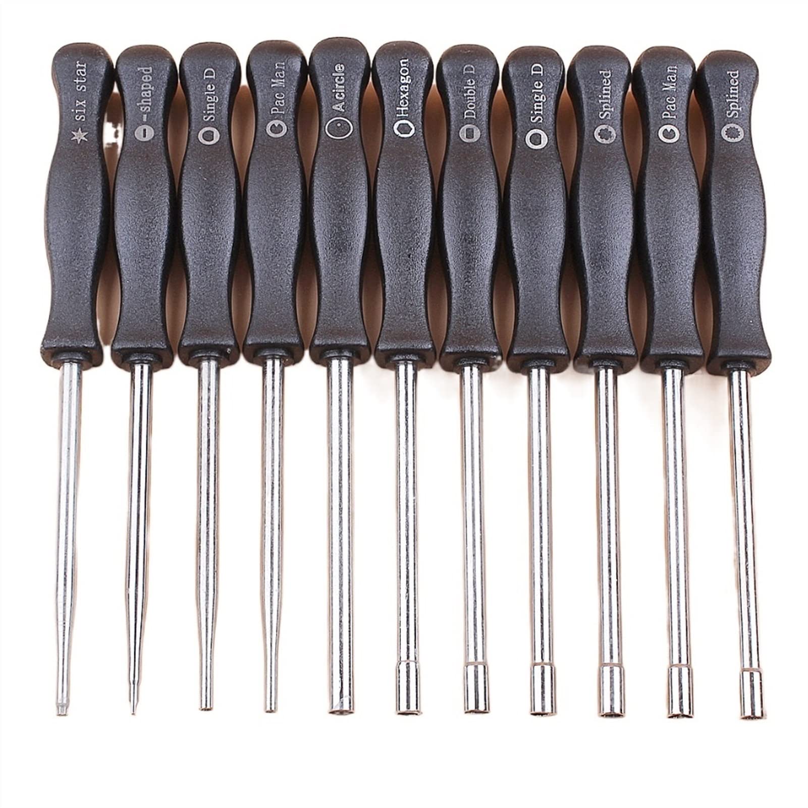 Repuestos para herramientas eléctricas de exterior 11pcs / set Carburismo Ajuste de la herramienta Tornillo de tornillo Destornillador de carburador for el soplador de motos Shower Trimmer Conjunto de