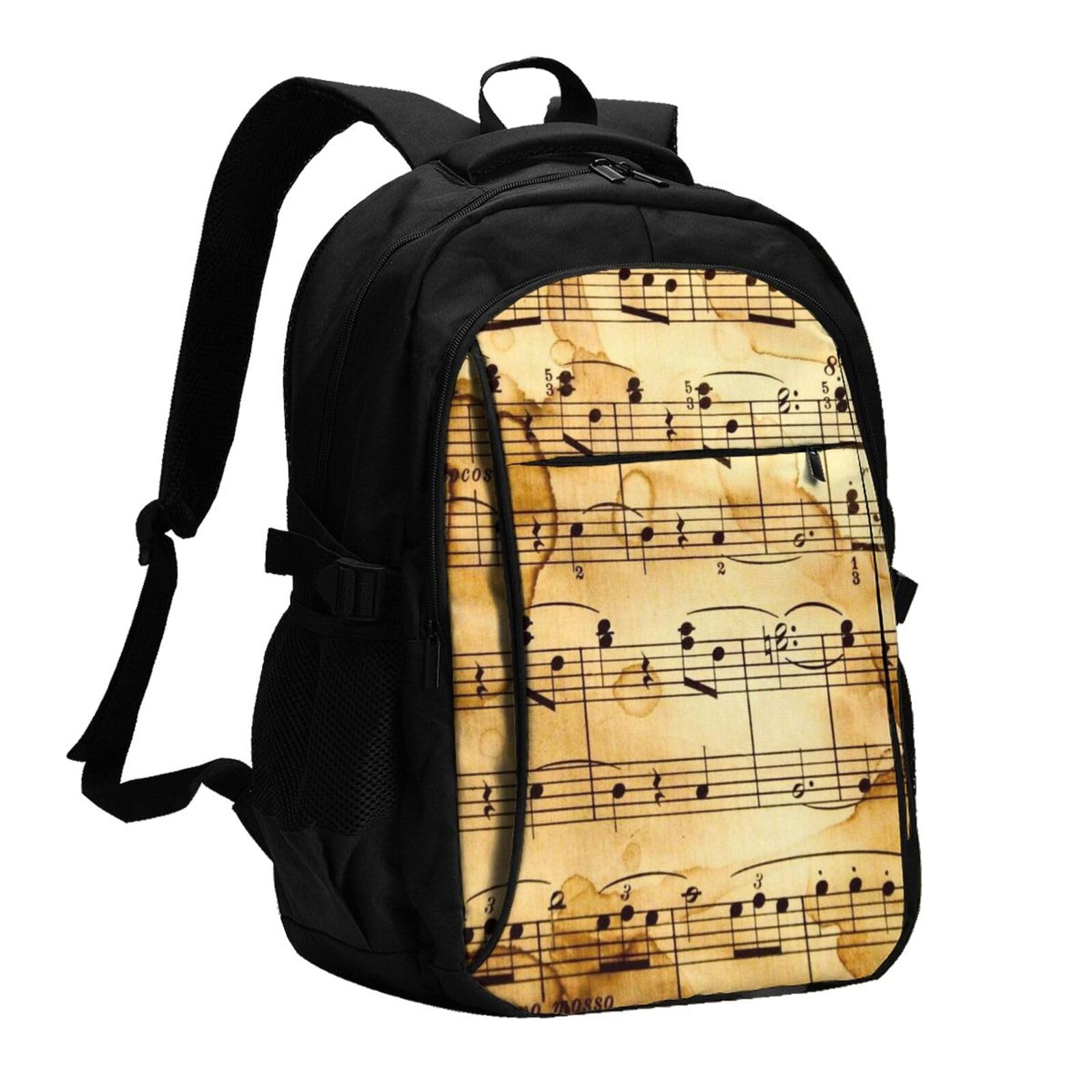 InOmak Musiknoten, Reiserucksack, Freizeitrucksack, Schulrucksack, Laptop-Rucksack für Damen und Herren