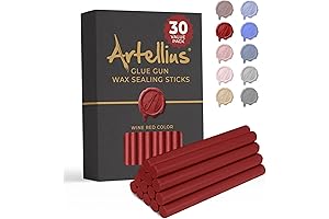 Artellius Premium Sealing Wax Sticks Bulk 30 Pack