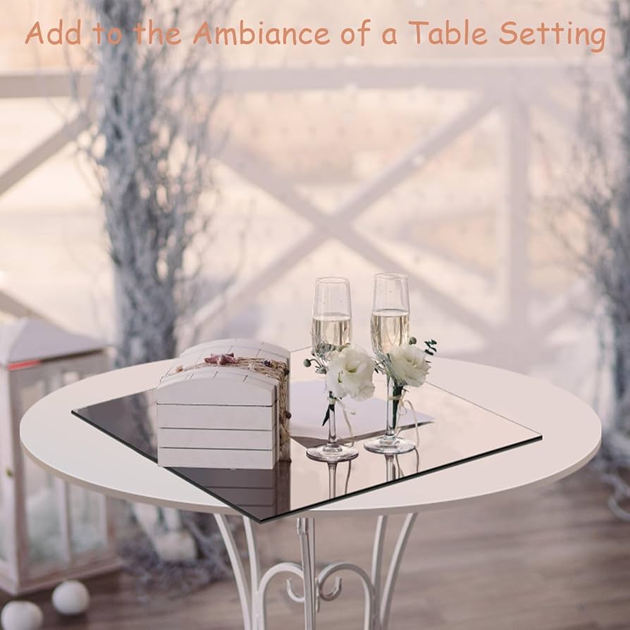 ミラープレート　12インチ(約30cm)×12枚 Amazon.co.jp: HIFOGANG 12インチ正方形ミラープレート ミラー